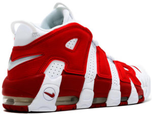 Nike Air More Uptempo белые с красным