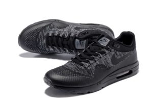 Nike Air Max 87 Ultra Flyknit черные с серым 40-44
