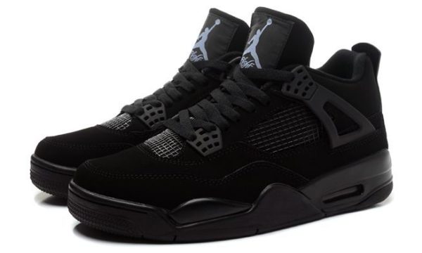 Nike Air Jordan 4 Retro черные (35-44)