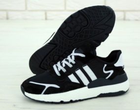 Adidas Nite Jogger черно-белые (40-44)