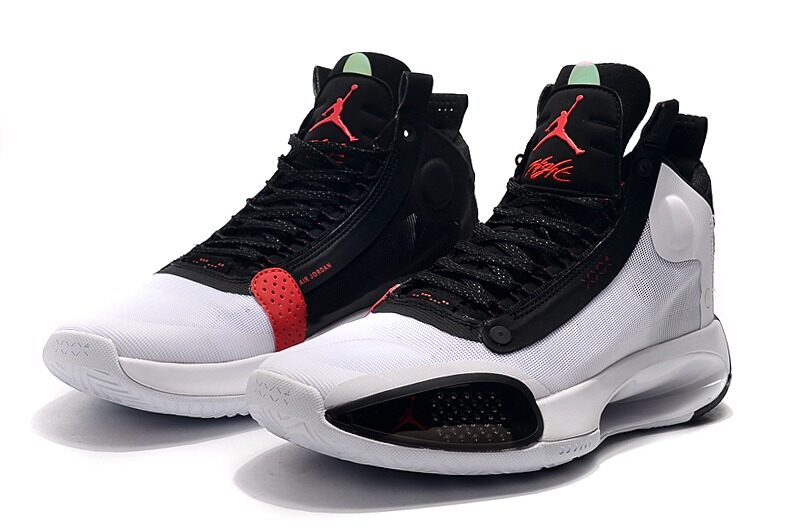 Nike Air Jordan 34 бело-черные мужские 