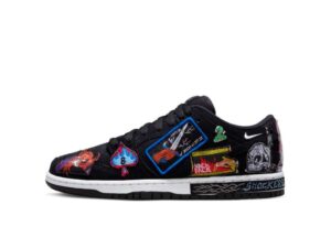 Nike SB Dunk Low Neckface черные нубук мужские-женские (40-44)