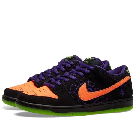 Nike SB Dunk Low Night of Mischief черные с оранжевым кожа-нубук мужские (40-44)